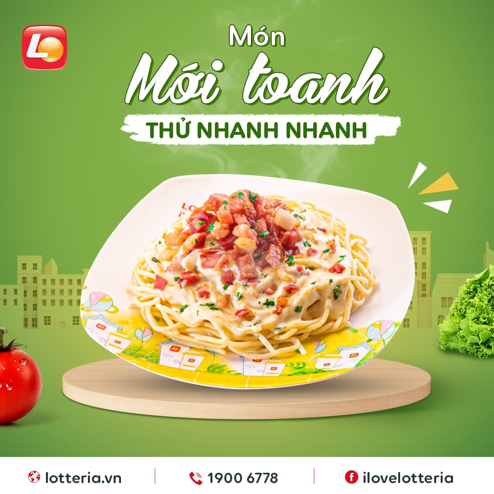 Bacon Spaghetti Mì Ý chỉ từ 42.000 đ