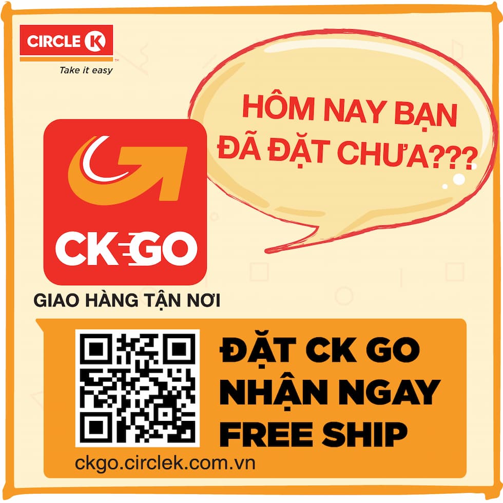 CK GO dịch vụ giao hàng tận nhà của Circle K